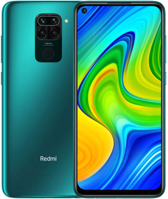 Смартфон Xiaomi Redmi Note 9 3GB/64GB без NFC (зеленый)