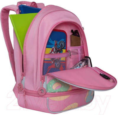 Школьный рюкзак Grizzly RG-069-1 (розовый)