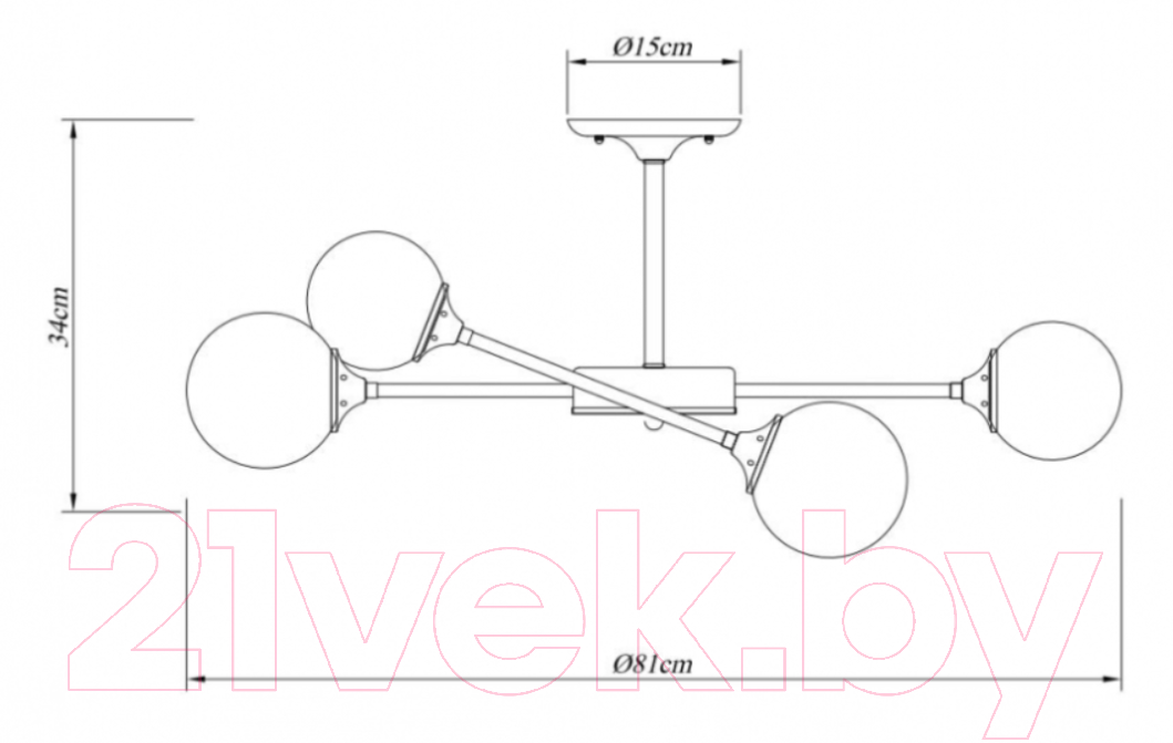 Люстра Arte Lamp Marco A2703PL-6SG — фото 2