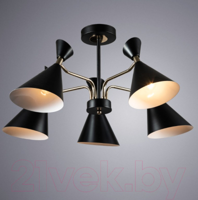 Люстра Arte Lamp Wellington A2711PL-5BK