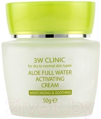 Набор косметики для лица 3W Clinic Aloe Full Water Activating Skin 3 Kit Set (150мл+150мл+50мл+30мл+30мл)
