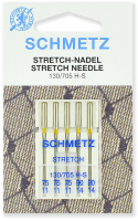Набор игл для швейной машины Schmetz 130/705Н стрейч №75-90 (5шт) - 