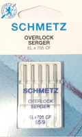 Иглы для швейной машины Schmetz 77478ELX705 CF оверлочные №65 (5шт) - 