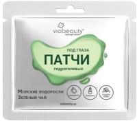 

Патчи под глаза Viabeauty, Гидрогелевые с зеленым чаем и морскими водорослями
