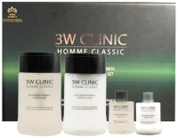 Набор косметики для лица 3W Clinic Clinic Homme Classic Moisturizing Freshnes тоник + лосьон (150мл+30мл+150мл+30мл) - 