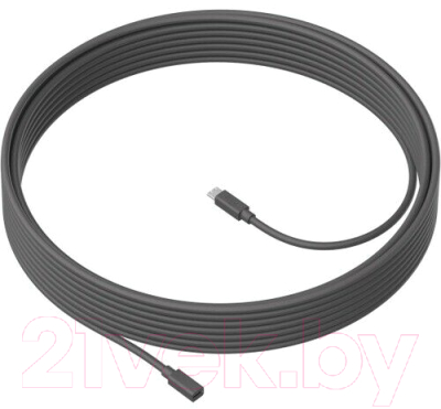 Удлинитель кабеля Logitech MeetUp Mic Extension Cable / 950-000005 (10м)
