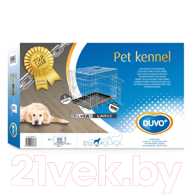 Клетка для животных Duvo Plus Pet Kennel X-Large 780/473/DV (серебристый)