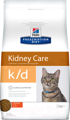 

Корм для кошек Hill's, Prescription Diet Kidney Care k/d Chicken