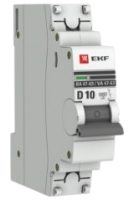 Выключатель автоматический EKF ВА 47-63 1P 10А (D) 4.5kA PROxima - 