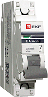 Выключатель автоматический EKF ВА 47-63 1P 10А (C) 4.5kA PROxima / mcb4763-1-10C-pro - 