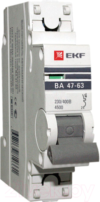 Выключатель автоматический EKF ВА 47-63 1P 10А (C) 4.5kA PROxima / mcb4763-1-10C-pro