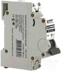 Выключатель автоматический EKF ВА 47-63 1P 10А (C) 4.5kA PROxima / mcb4763-1-10C-pro