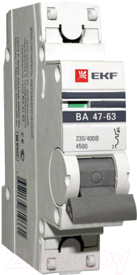Выключатель автоматический EKF ВА 47-63 1P 1А (C) 4.5kA PROxima / mcb4763-1-01C-pro