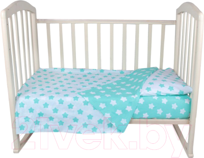 Комплект постельный для малышей Alis Спокойной ночи 3 / 1042 (бирюзовые пряники)