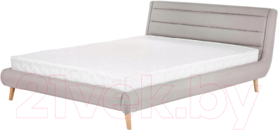 Двуспальная кровать Halmar Elanda 160x200 (светло-серый)
