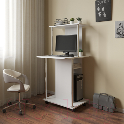 Компьютерный стол Сокол-Мебель КСТ-12 (белый)