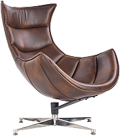 Кресло мягкое Halmar Luxor (темно-коричневый) - 