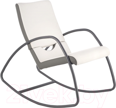 Кресло-качалка Halmar Balance (серый/белый)