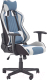 Кресло геймерское Halmar Cayman (светло-серый/бирюзовый) - 