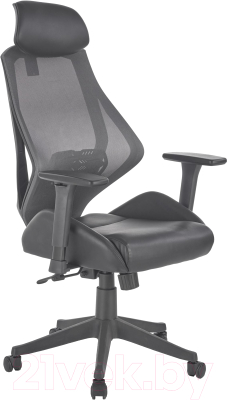 Кресло офисное Halmar Hasel (черный/серый)