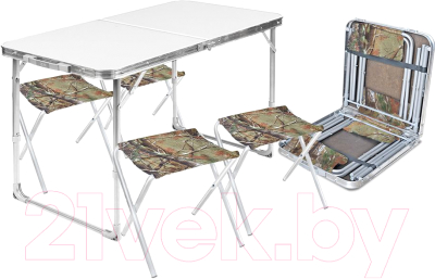 Комплект складной мебели Ника ССТ-К2 (металлик/хант)