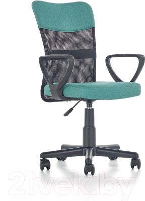 Кресло офисное Halmar Timmy (бирюзовый/черный)