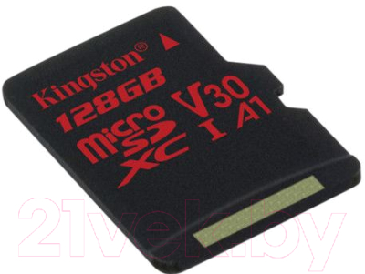 Карта памяти Kingston Canvas React microSDXC (Class10) UHS-I U3 128Gb (SDCR/128GB)