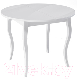 Обеденный стол Kenner 1000C / 3327150 (белый/стекло белое)
