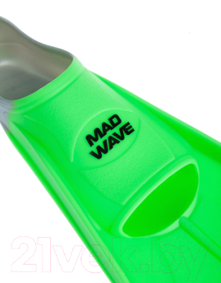 Ласты Mad Wave Fins Training 41-42 (зеленый)