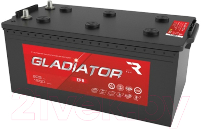 Автомобильный аккумулятор Gladiator EFB Евро 3 (225 А/ч)