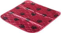 Многоразовая пеленка для животных DELIGHT 5353M-BD (53x53, бордовый) - 