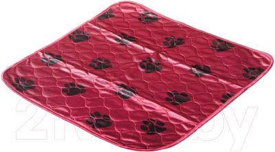 Многоразовая пеленка для животных DELIGHT 5353M-BD (53x53, бордовый)