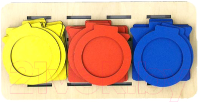 

Развивающая игрушка Деревянный город, Панорамный сортер / Л021-ANT