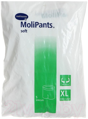 Трусы послеродовые MoliPants Soft для прокладок (XL, 5шт)