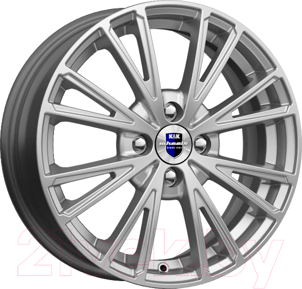 Литой диск K&K Меандр 16x6" 4x114.3мм DIA 67.1мм ET 40мм Сильвер