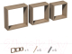 Миниатюра изображения товара Комплект полок Domax FSS 100 / 67223 (сонома OAK)
