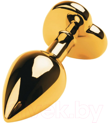 Пробка интимная ToyFa Metal / 717016-139 (золото с кристаллом рубин)