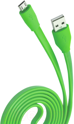 Кабель Olmio USB 2.0 - microUSB 2.1A / 038701 (1м, зеленый)