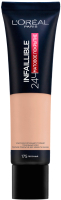 

Тональный крем L'Oreal Paris, Infaillible 24ч стойкий матирующий №175 песочный
