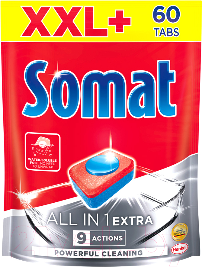 Таблетки для посудомоечных машин Somat All in One (60шт)