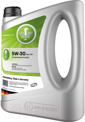 

Моторное масло Rektol, PSA DPF 5W30 / 106053614