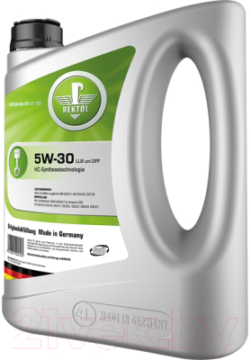 

Моторное масло Rektol, 5W30 LL III uni DPF / 106053514