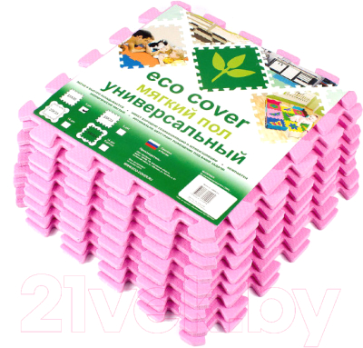 Коврик-пазл Eco Cover 33x33 / 33МП (розовый)