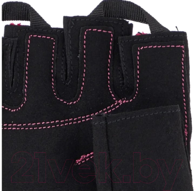 Перчатки для пауэрлифтинга Indigo SB-16-1729 (S, розовый/черный)