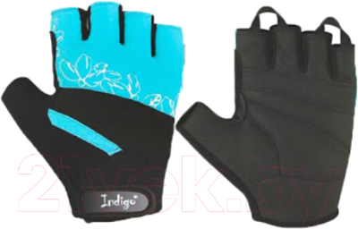 Перчатки для пауэрлифтинга Indigo SB-16-1734 (XS, бирюзовый)
