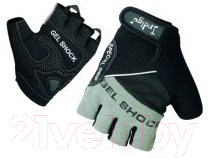 Перчатки для пауэрлифтинга Indigo SB-16-1576 (M, серый/черный)