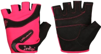 Перчатки для пауэрлифтинга Indigo SB-16-1729 (M, розовый/черный) - 