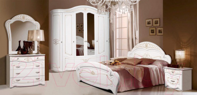 Комплект мебели для спальни ФорестДекоГрупп Луиза 6 (белый)