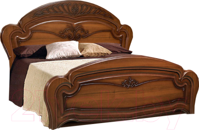 Двуспальная кровать ФорестДекоГрупп Луиза 160x200 (орех)