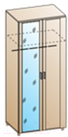 Шкаф Лером Камелия ШК-1710-БД (дуб беленый)